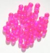 50 4x5mm Faceted Hot Pink AB Donut Beads